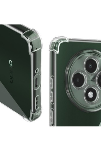 Cover anti-urto per Oppo Reno 12F 5G trasparente flessibile