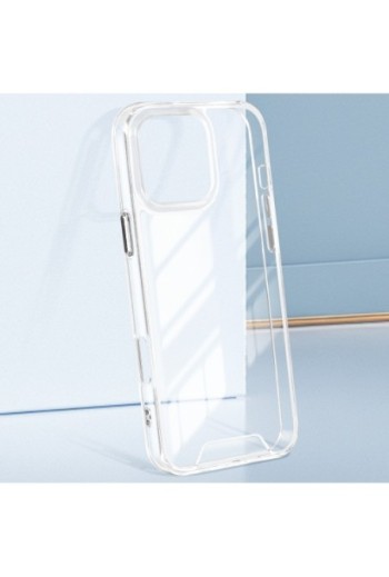 Cover anti-urto per iPhone 16 Pro angoli rinforzati trasparente