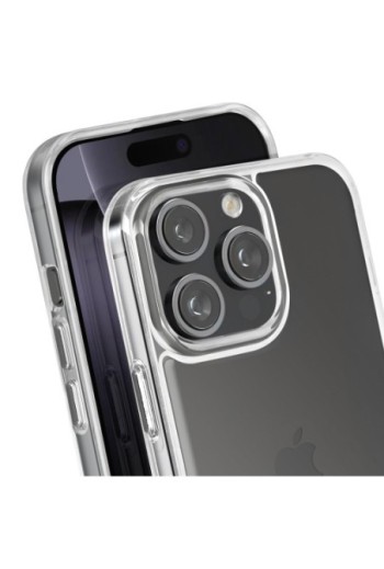 Cover anti-urto per iPhone 16 Pro angoli rinforzati trasparente