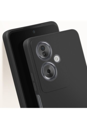 Cover per Oppo A79 5G flessibile opaca nera