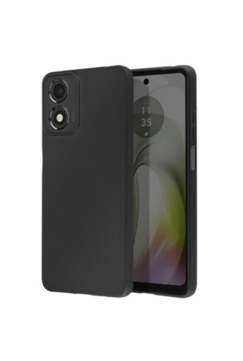 Cover per Motorola Moto E14 flessibile opaca nera