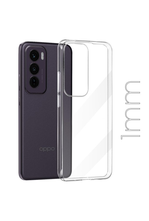 Cover per Oppo Reno 12 trasparente - anti-urto e sottile 1 mm