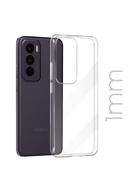 Cover per Oppo Reno 12 trasparente - anti-urto e sottile 1 mm