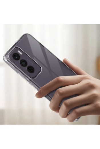 Cover per Oppo Reno 12 trasparente - anti-urto e sottile 1 mm
