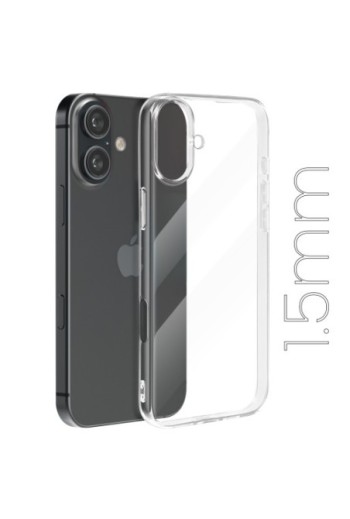 Cover per iPhone 16 Plus trasparente - sottile 1 5 mm e anti-urto