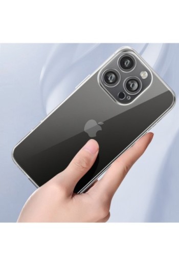 Cover per iPhone 16 Pro Max blocco fotocamera protetto - trasparente