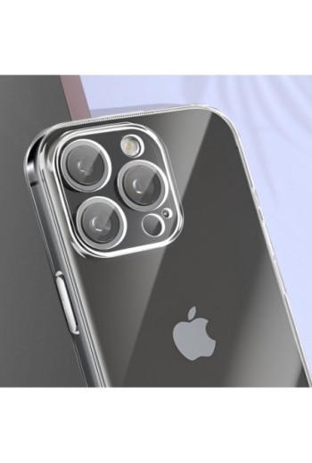 Cover per iPhone 16 Pro Max blocco fotocamera protetto - trasparente