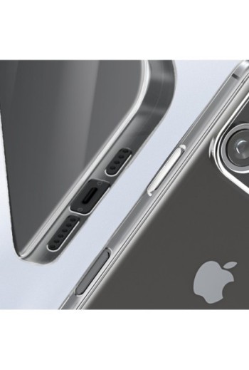 Cover per iPhone 16 Pro Max blocco fotocamera protetto - trasparente