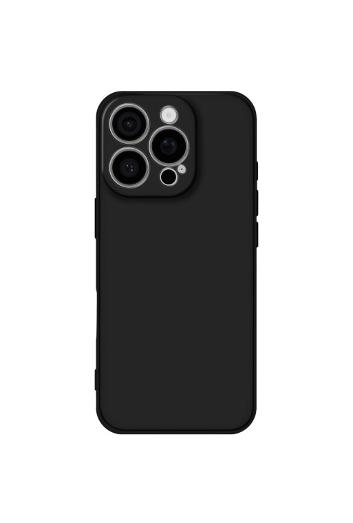 Cover per iPhone 16 Pro soft-touch flessibile - nera