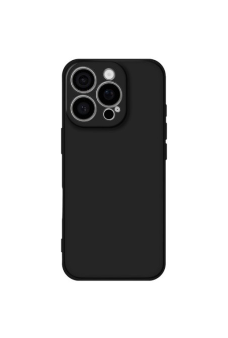 Cover per iPhone 16 Pro soft-touch flessibile - nera