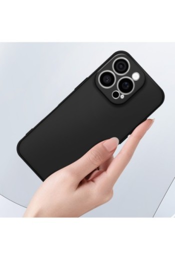 Cover per iPhone 16 Pro soft-touch flessibile - nera