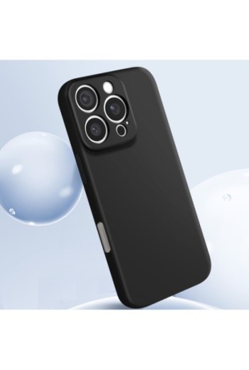 Cover per iPhone 16 Pro soft-touch flessibile - nera