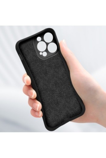 Cover per iPhone 16 Pro soft-touch flessibile - nera