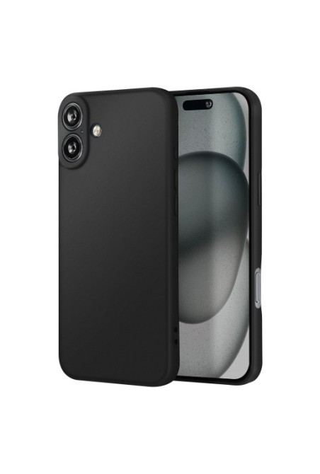 Cover per iPhone 16 silicone - nera opaca