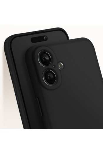 Cover per iPhone 16 silicone - nera opaca