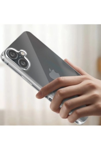 Cover per iPhone 16 trasparente - ultra sottile e anti-urto da 0 3 mm