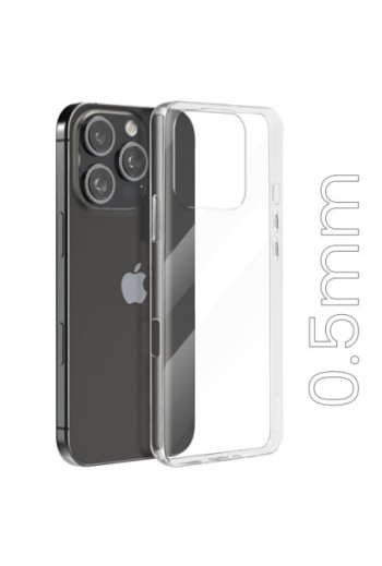 Cover per iPhone 16 Pro Max trasparente ultrasottile 0 5 mm e anti-urto