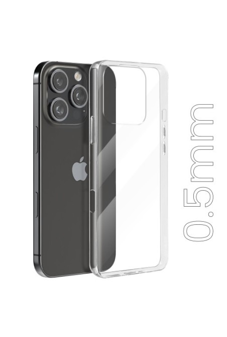 Cover per iPhone 16 Pro Max trasparente ultrasottile 0 5 mm e anti-urto