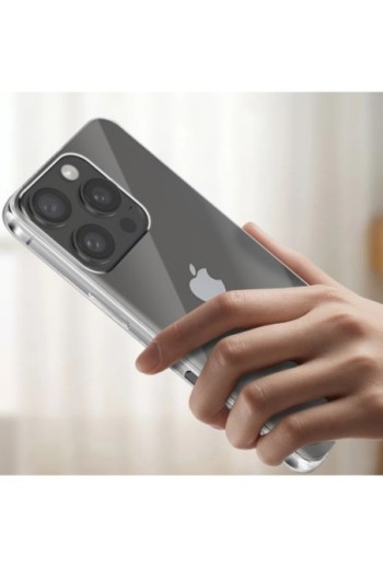 Cover per iPhone 16 Pro Max trasparente ultrasottile 0 5 mm e anti-urto