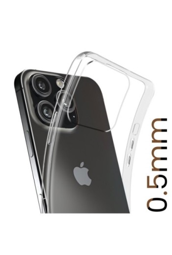 Cover per iPhone 16 Pro Max trasparente ultrasottile 0 5 mm e anti-urto