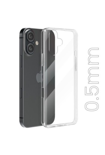 Cover per iPhone 16 trasparente ultrasottile 0 5 mm e anti-urto