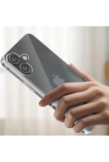 Cover per iPhone 16 trasparente ultrasottile 0 5 mm e anti-urto