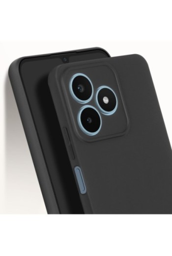 Cover per Realme Note 50 silicone - nera opaca
