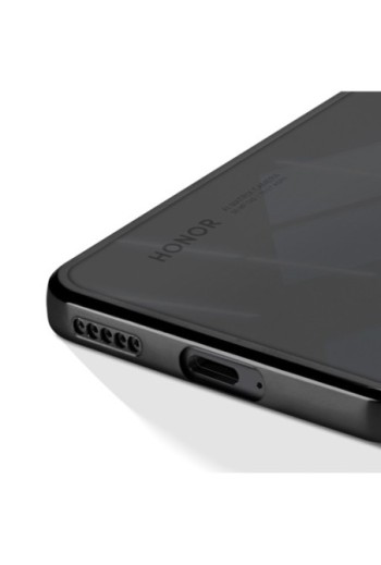 Cover per Honor 200 trasparente bordo nero cromato