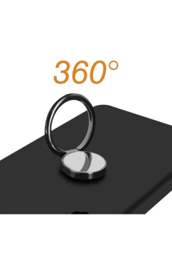 Cover con anello per Samsung Galaxy S24 FE supporto magnetico - nera