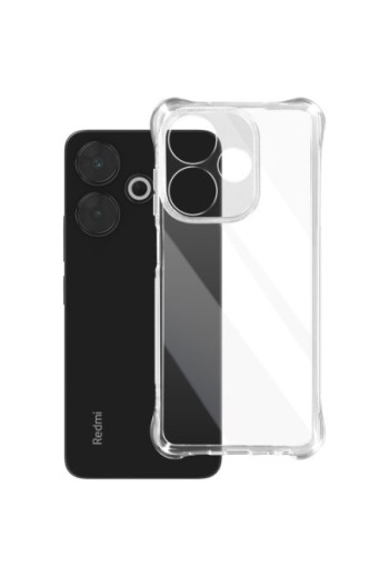 Cover anti-urto per Xiaomi Redmi 13 bumper flessibile - angoli rinforzati trasparente