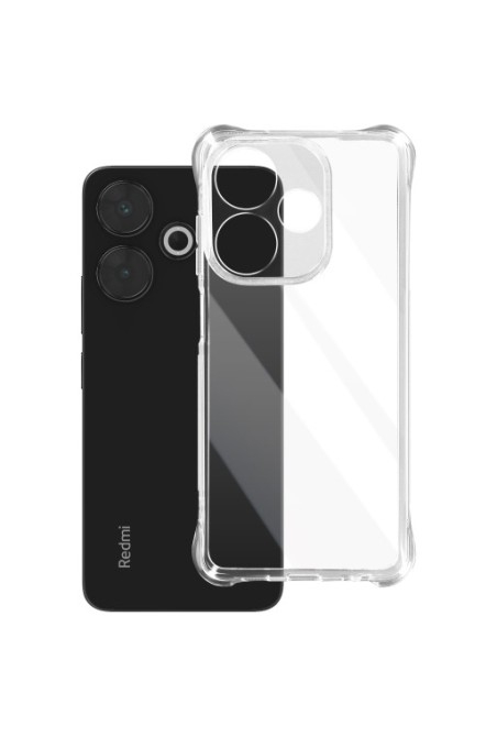 Cover anti-urto per Xiaomi Redmi 13 bumper flessibile - angoli rinforzati trasparente