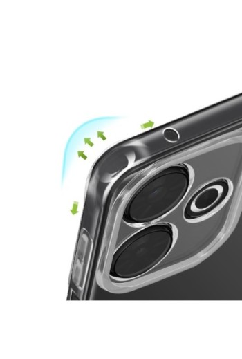 Cover anti-urto per Xiaomi Redmi 13 bumper flessibile - angoli rinforzati trasparente