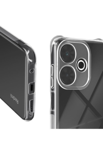 Cover anti-urto per Xiaomi Redmi 13 bumper flessibile - angoli rinforzati trasparente