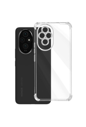 Cover anti-urto per Honor 200 bumper flessibile - angoli rinforzati trasparente