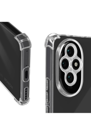 Cover anti-urto per Honor 200 bumper flessibile - angoli rinforzati trasparente