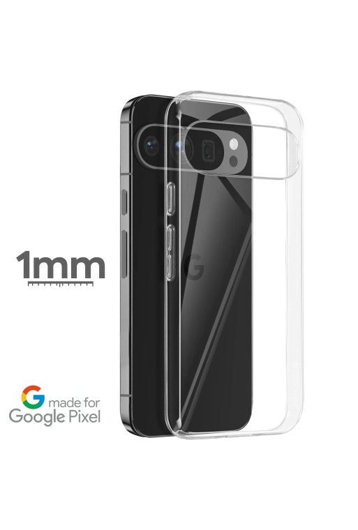 Cover per Google Pixel 9 Pro / 9 silicone sottile 1 mm - trasparente