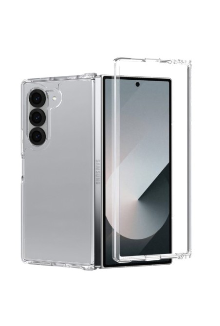 Cover per Samsung Galaxy Z Fold6 rigida bordo flessibile - trasparente