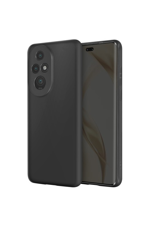 Cover in silicone per Honor 200 Pro - nera mat