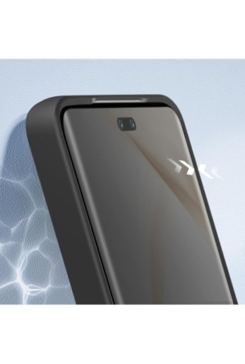 Cover trasparente per Honor 200 Pro - bordo silicone nero