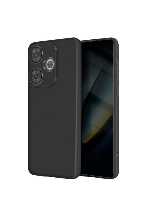 Cover in silicone per Xiaomi Poco F6 - nera mat