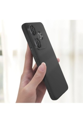 Cover in silicone per Xiaomi Poco F6 - nera mat