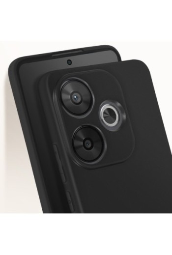 Cover in silicone per Xiaomi Poco F6 - nera mat