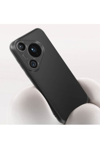 Cover flessibile per Huawei Pura 70 Pro silicone opaco - nera