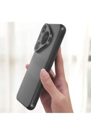 Cover flessibile per Huawei Pura 70 Pro silicone opaco - nera