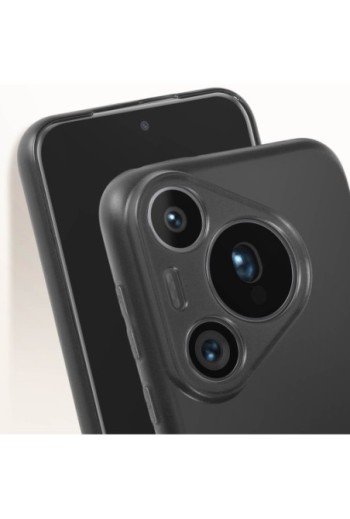 Cover flessibile per Huawei Pura 70 Pro silicone opaco - nera