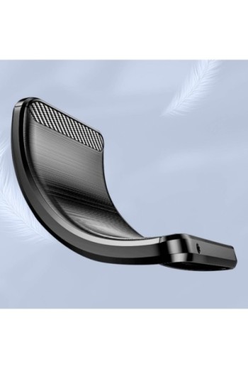 Cover effetto carbonio per Asus Zenfone 11 Ultra flessibile - design spazzolato nera
