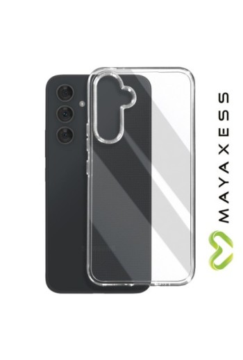 Cover in silicone per Samsung Galaxy A54 protezione flessibile Mayaxess - trasparente
