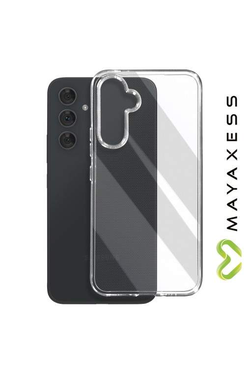 Cover in silicone per Samsung Galaxy A54 protezione flessibile Mayaxess - trasparente