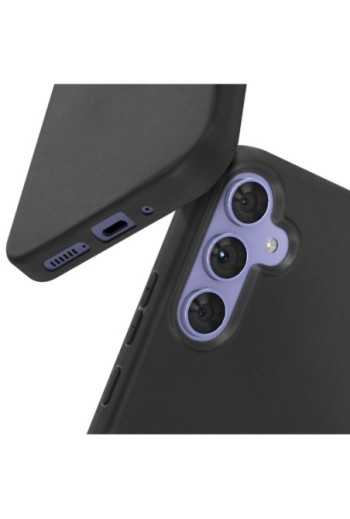 Cover in silicone per Samsung Galaxy A54 Mayaxess protezione flessibile - nera