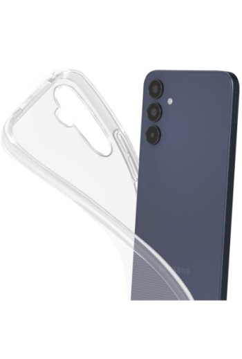 Cover in silicone per Samsung Galaxy A15 protezione flessibile Mayaxess - trasparente